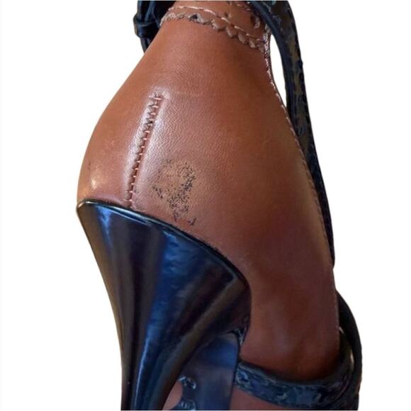 Tory Burch Black/Brown Heels Pumps | Size 6.5 - Picture 9 of 9